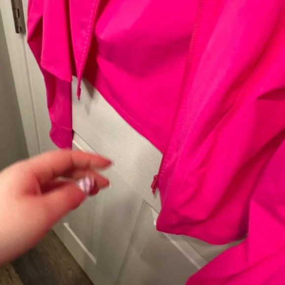Buffbunny Phantom Waist Hot Pink Hibiscus Zip-Front Jacket XXL - Picture 2 of 9
